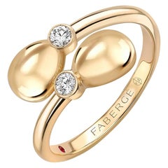 Fabergé Essence Yellow Gold Crossover Ring, US Clients
