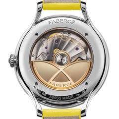 Fabergé Flirt 18 Karat White Gold, Yellow Dial, US Clients