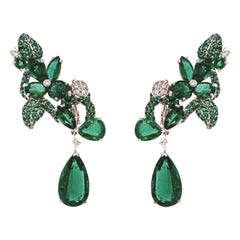 Fabergé Foliage Emerald Earrings