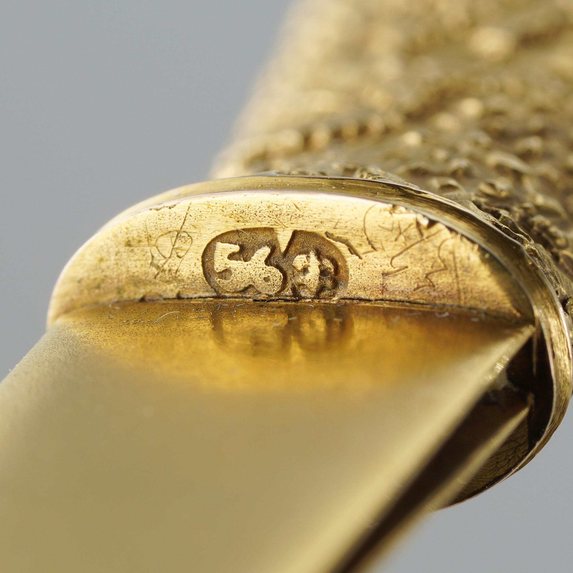 Taglio misto Coltello da carta Faberge con oro e gemme di Eric Kollin in vendita