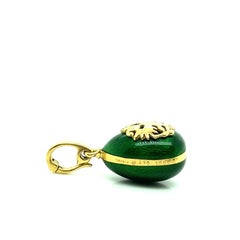 Fabergé Gold-Emaille-Ei-Anhänger