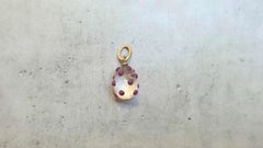 Fabergé Gold-Mounted Rock Crystal and Rubies Egg Pendant by Henrik Wigström