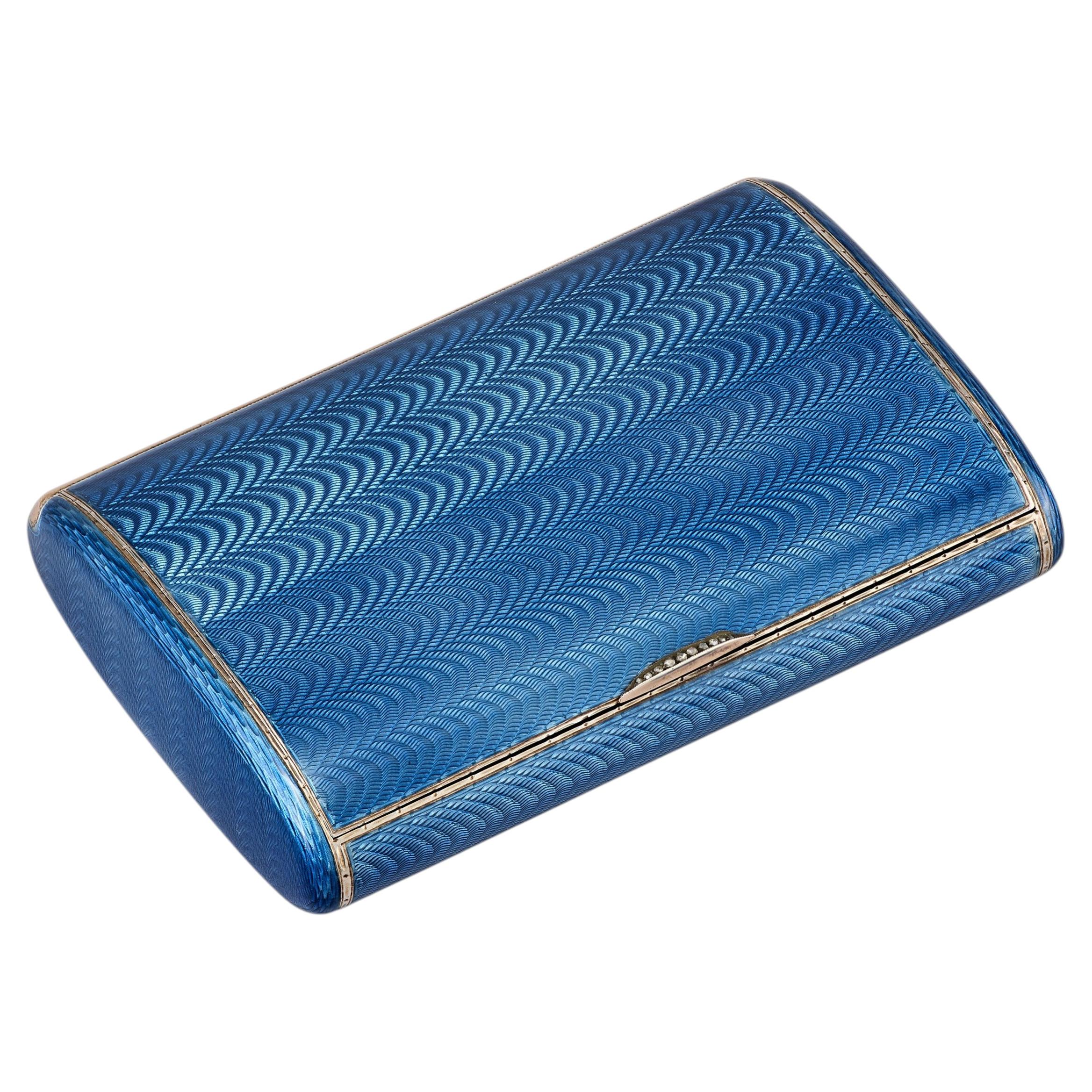 Fabergé Guilloché Enamel Case