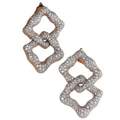 Fabergé Gypsy 18K White & Rose Gold Diamond Statement Earrings, US Clients