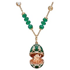 Fabergé Heritage Rose Gold & Diamond Necklace w/ Elephant Locket, US Clients