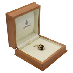 Fabergé Egg Heritage Surprise Elephant Natural Diamond Red Enamel Pendant Charm