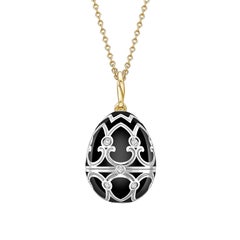 Fabergé Heritage Yellow and White Gold Diamond and Black Enamel Penguin Surprise