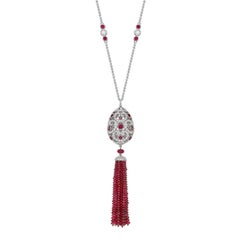 Fabergé Impératrice Ruby Tassel Pendant, US Clients