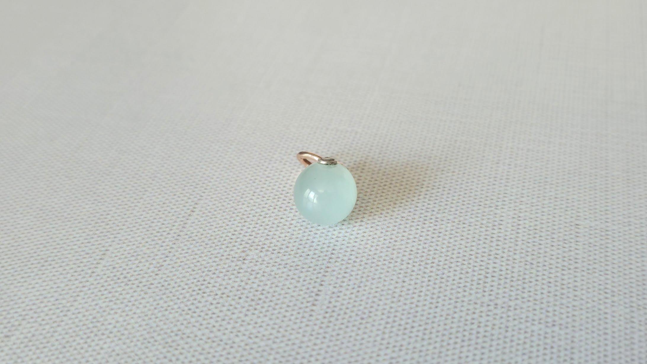 Women's or Men's Fabergé Imperial Chrysoprase Diamond Gold Egg Pendant by Henrik Wigström For Sale