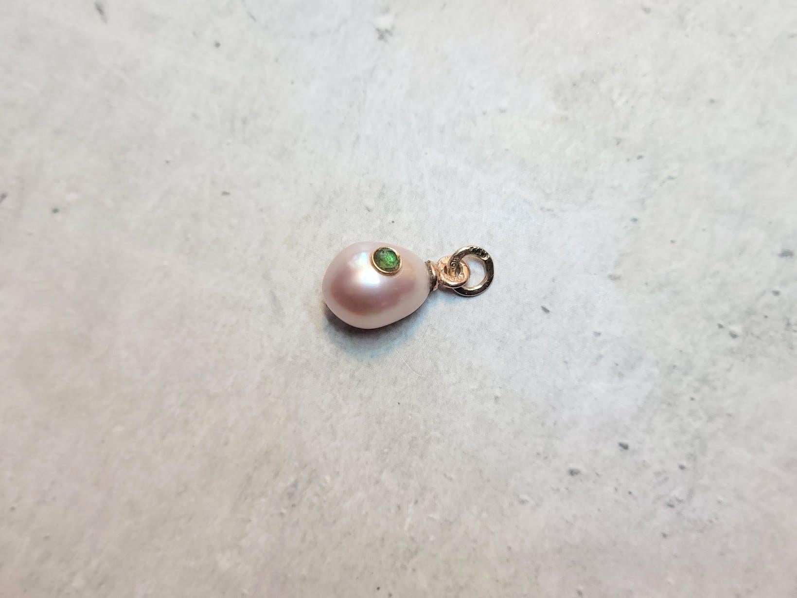 Bead Fabergé Imperial Pearl Emerald Gold Egg Pendant by Henrik Wigström