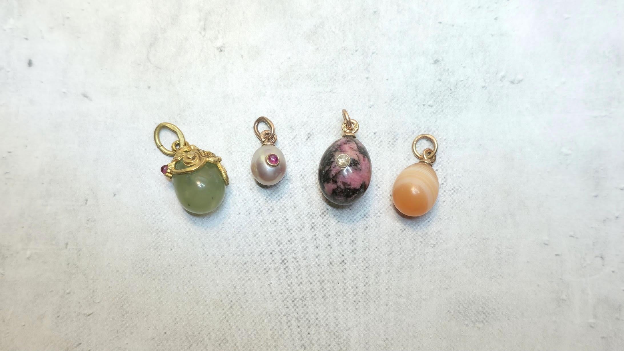 Colgante Fabergé Imperial Pearl Ruby Gold Egg de Henrik Wigström en venta 5