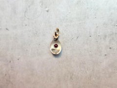 Fabergé Imperial Rock Crystal Ruby Gold Egg Pendant by Henrik Wigström