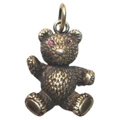 Colgante Oso de peluche Fabergé Imperial de plata dorada, Maestro de obras August Holmström