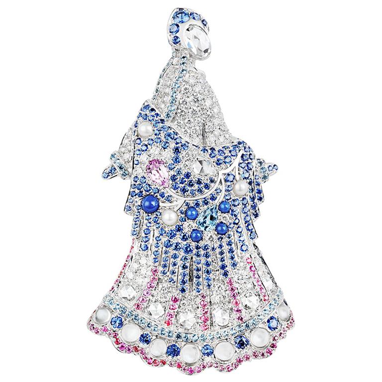 Fabergé Lara à Talashkino 18K White Gold Brooch With Diamonds, Colour