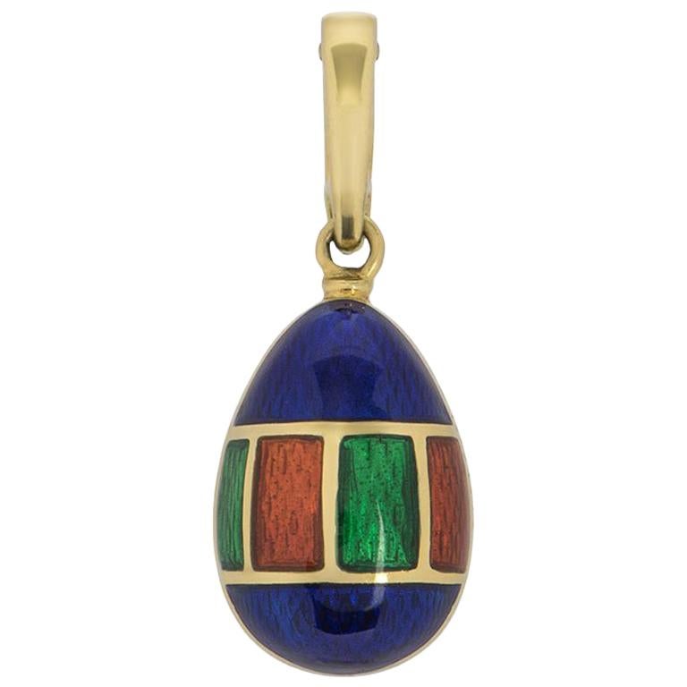 Faberge Limited Edition Gold and Enamel Victor Mayer Egg Charm