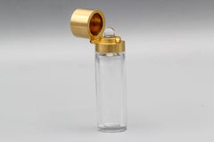 Fabergé Moonstone Diamond 14 Karat Gold Perfume Bottle Flask Container