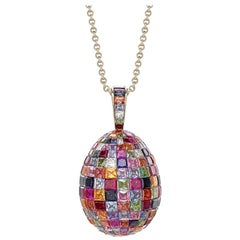 Fabergé Mosaic Multicolored Pendant, US Clients