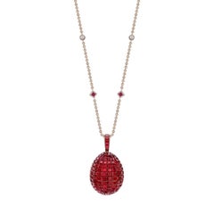 Fabergé Mosaic Ruby Pendant, US Clients