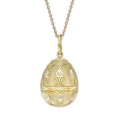 Faberg Palais Tsarskoye Pendentif Selo blanc en diamants
