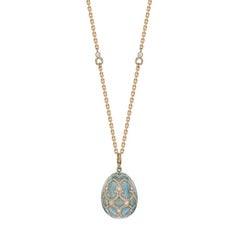 Fabergé Palais Tsarskoye Selo Turquoise Large Diamond Pendant, US Clients