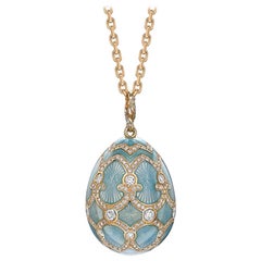 Fabergé Palais Tsarskoye Selo Turquoise Large Diamond Pendant, US Clients