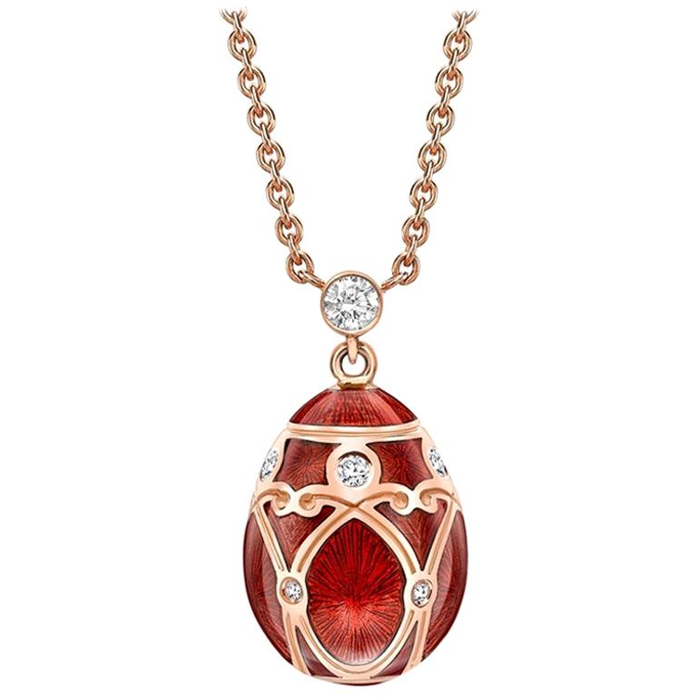 Fabergé Palais Yelagin Red Small Pendant, US Clients For Sale