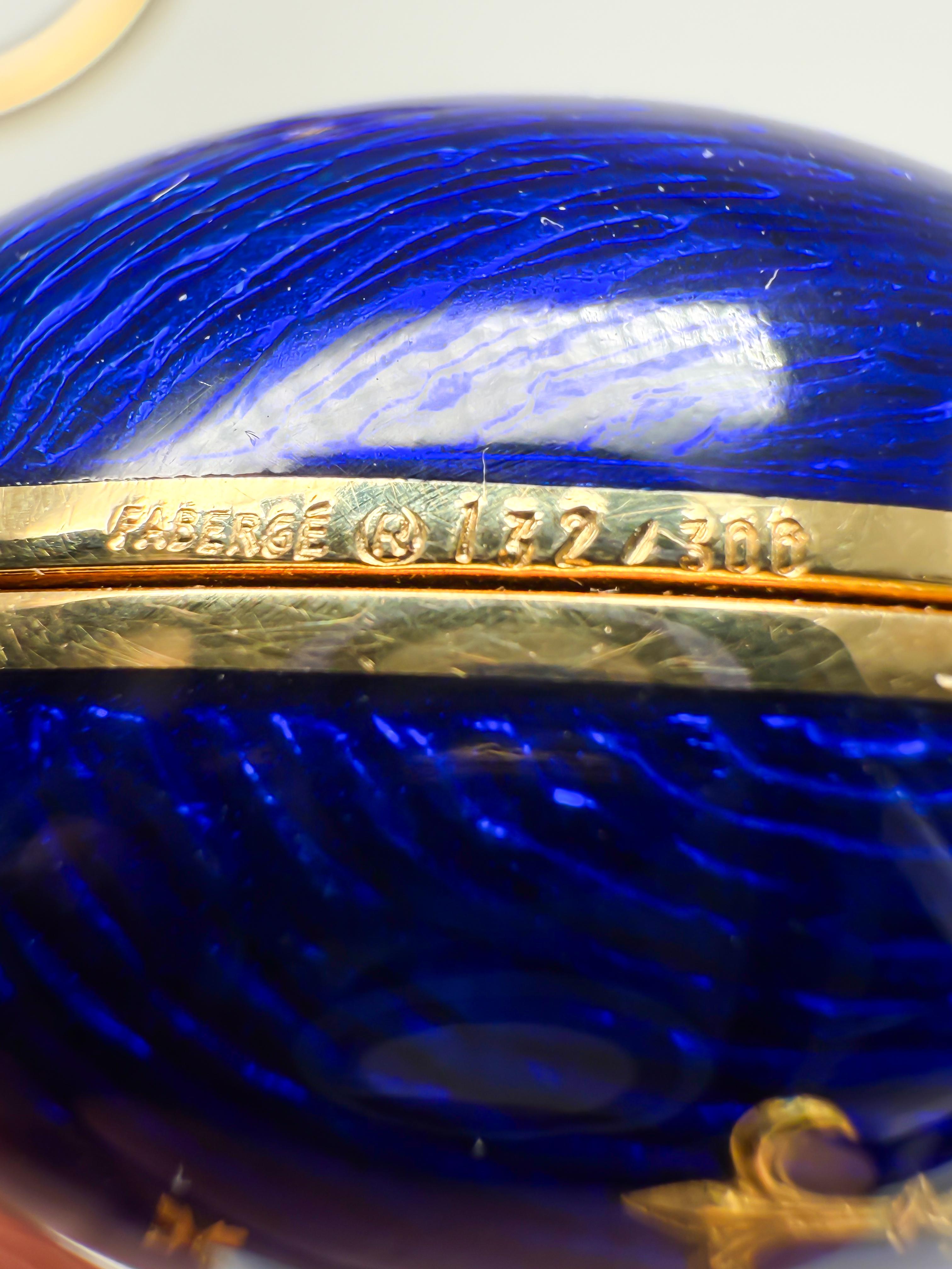 da uomo o donna Ciondolo Fabergé in oro giallo 18 carati con diamanti - Edizione limitata 132/300 in vendita