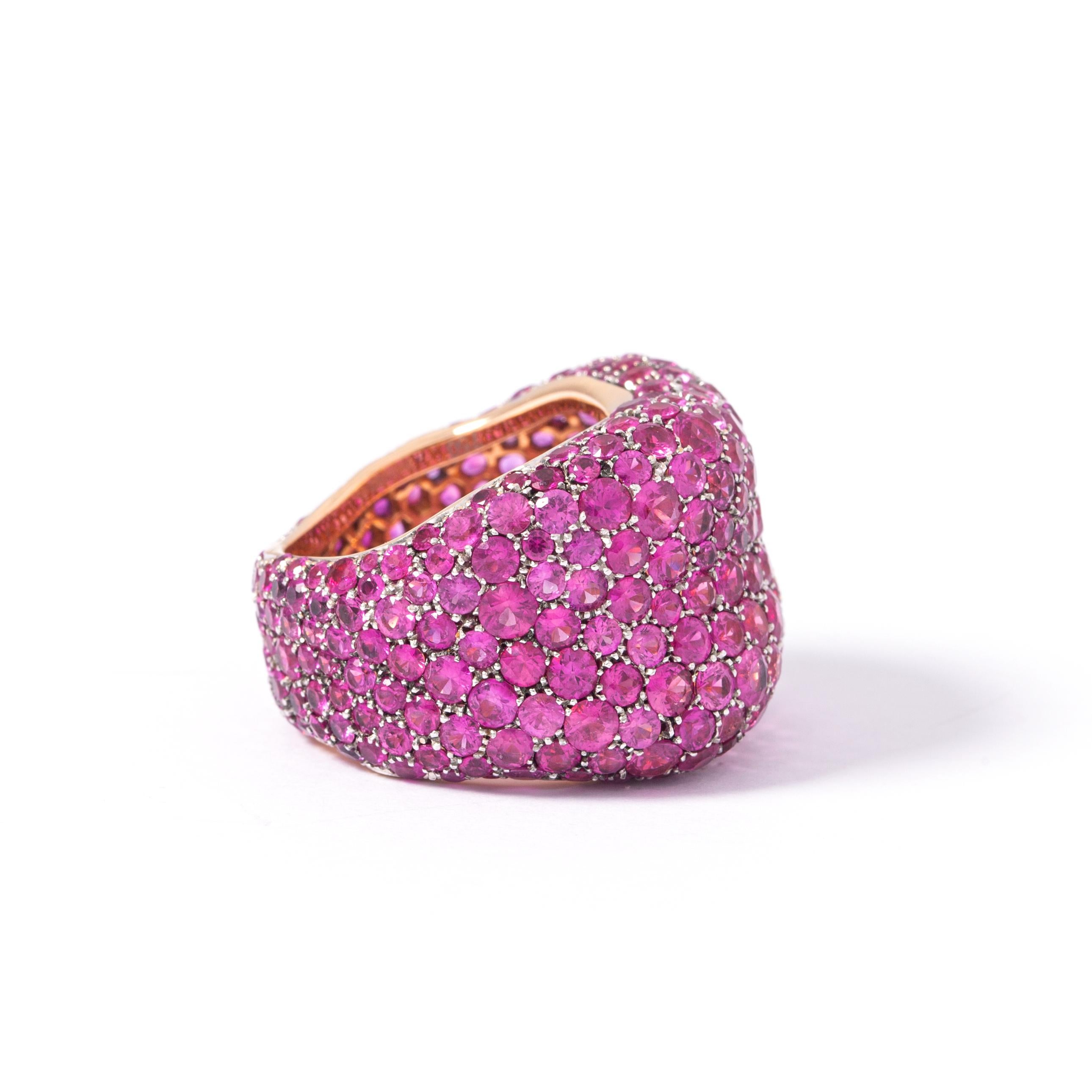 faberge pink sapphire ring