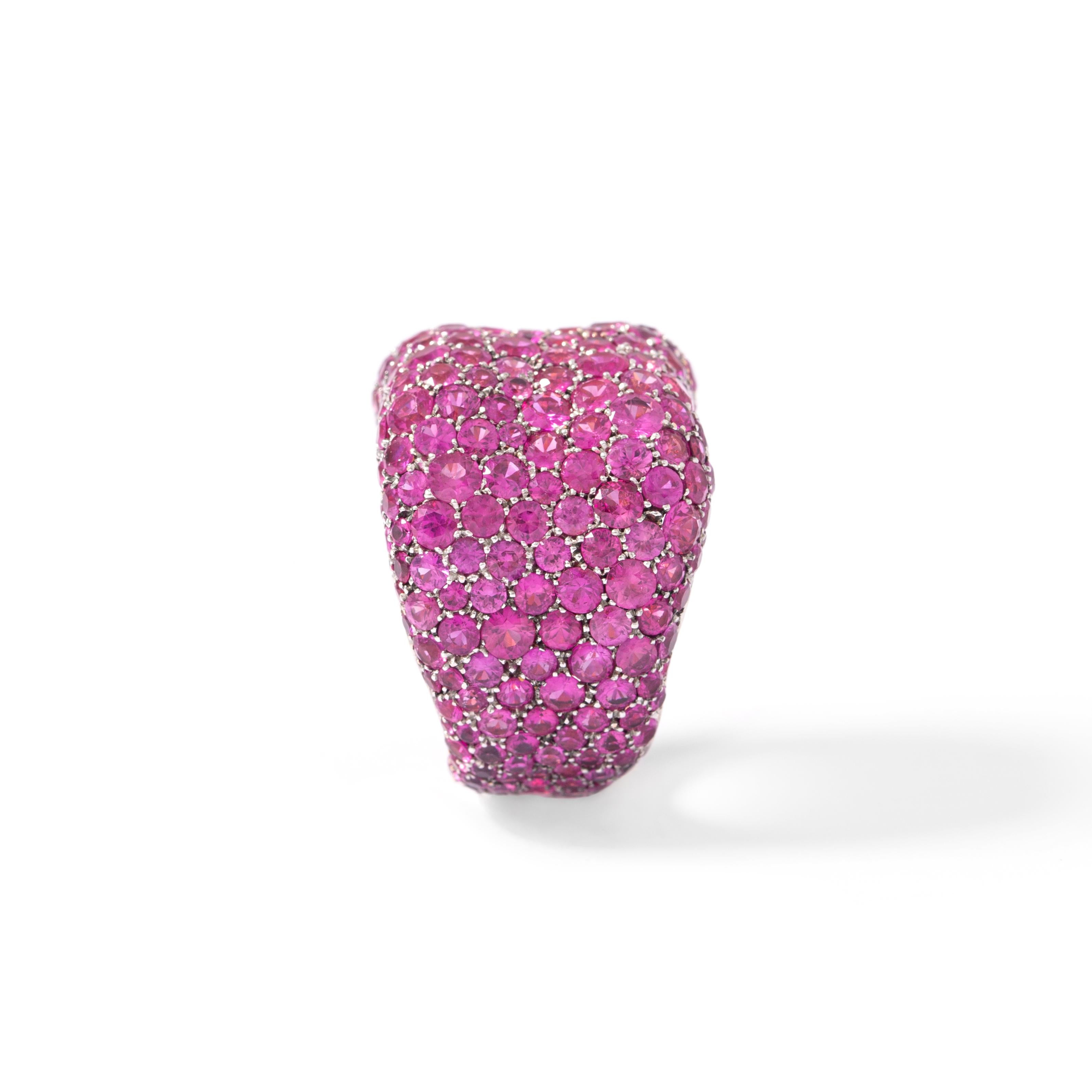 Fabergé Pink Sapphire Ring In New Condition In Geneva, CH
