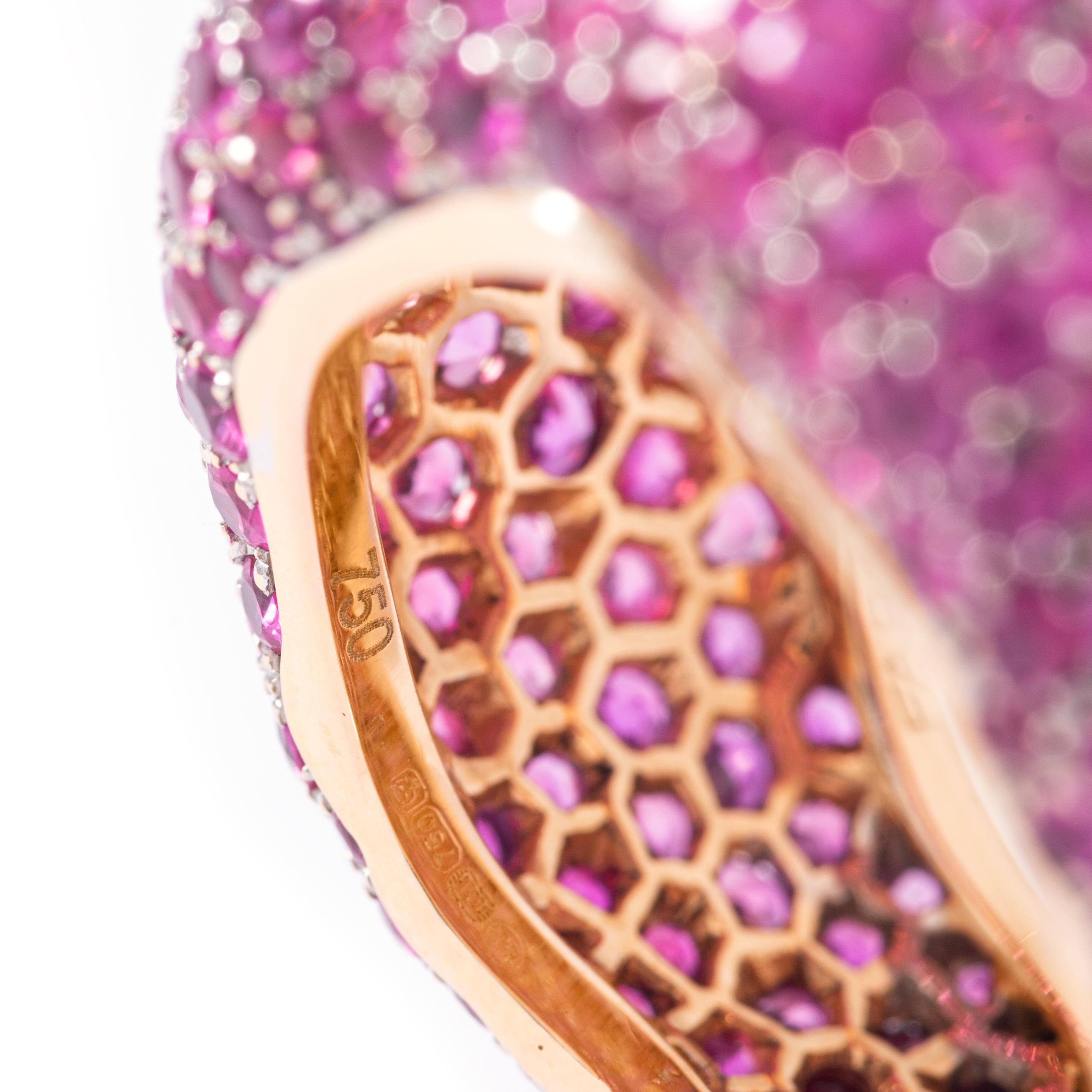 Fabergé-Ring mit rosa Saphiren 3