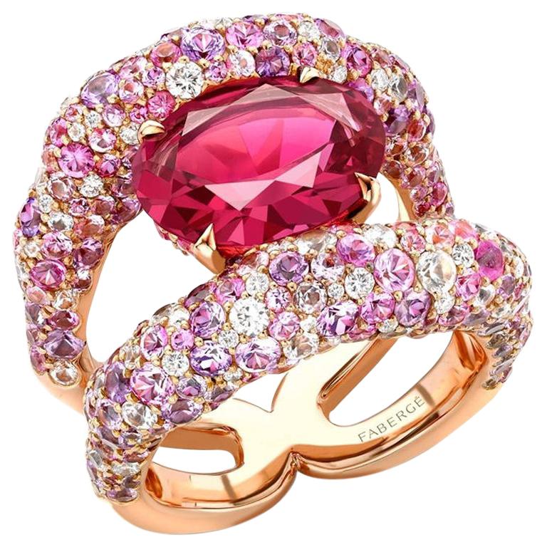 Fabergé Pink Spinel Charmeuse Ring For Sale