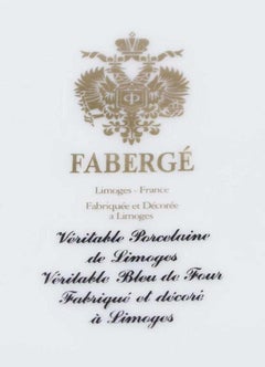 Set da pranzo in porcellana Fabergé per 12 persone, motivo Galassia blu cobalto