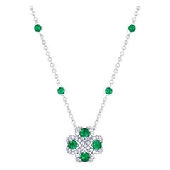 Fabergé Quadrille Emerald Pendant, US Clients