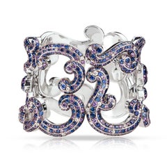 Fabergé Rococo Exuberant Lavender White Gold Bangle, US Clients