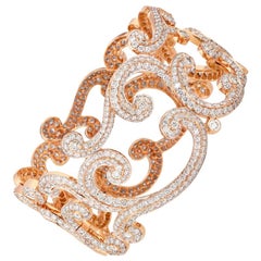 Fabergé Rococo Rose Gold Diamond Bracelet, US Clients