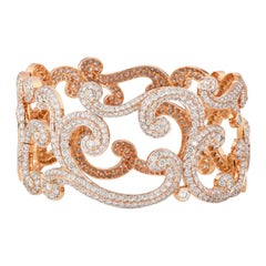 Fabergé Rococo Rose Gold Diamond Bracelet For Sale at 1stDibs | faberge ...