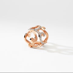 Fabergé Rococo Rose Gold & Diamond Grand Frame Ring