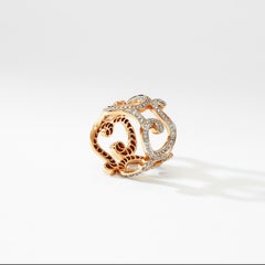 Fabergé Rococo Rose Gold & Diamond Grand Ring