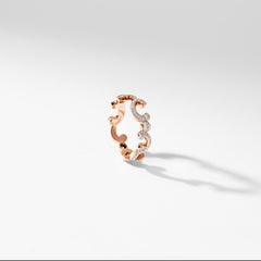 Fabergé Rokoko Rose Gold & Diamant Petite Ring