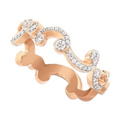 Fabergé Rococo Rose Gold & Diamond Petite Ring