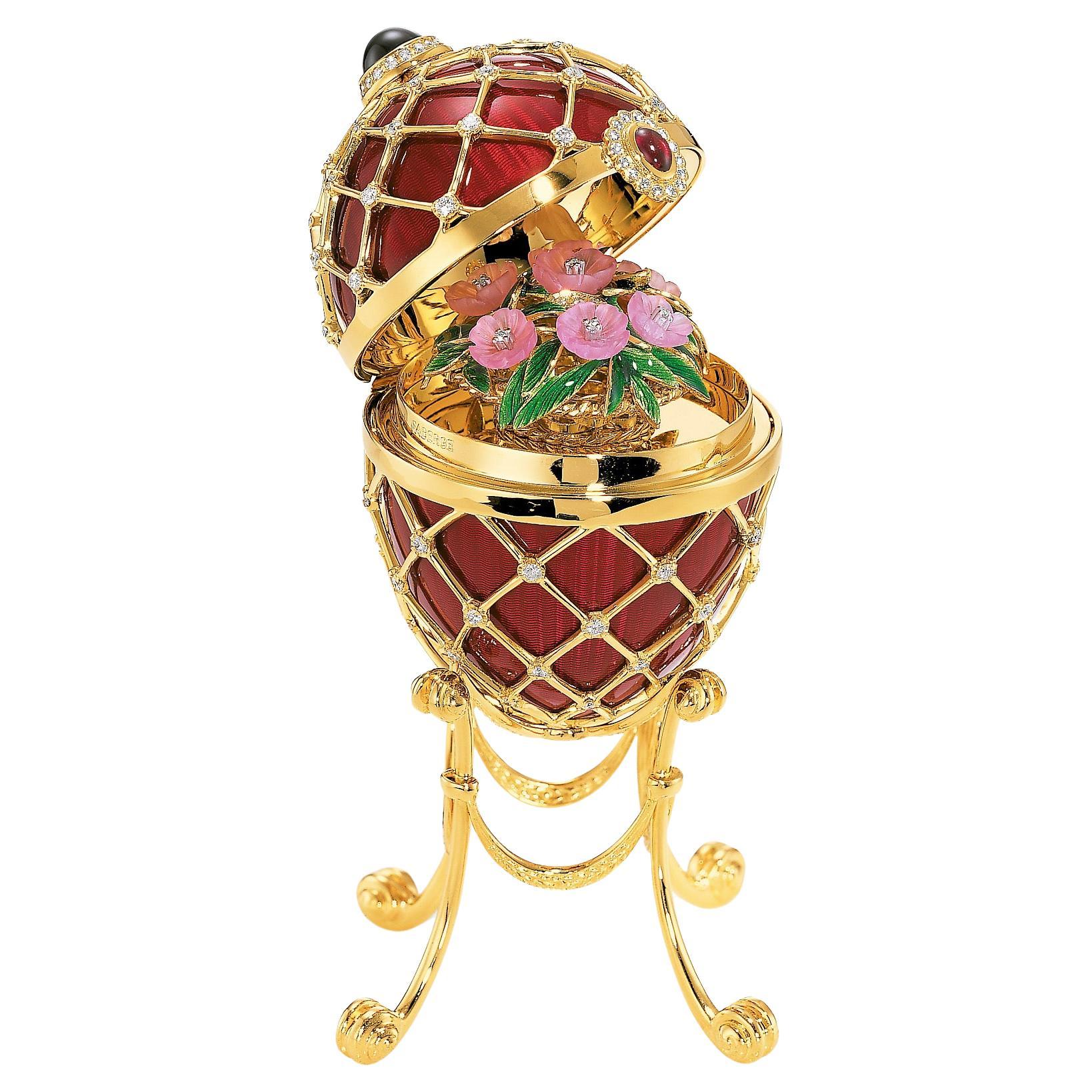 Fabergé "Rose" - Objects fors  , or jaune 18 carats, diamants  4.355ct GVS