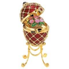 Fabergé "Rose" - Egg Object  , 18k Yellow Gold, Diamonds  4.355ct GVS