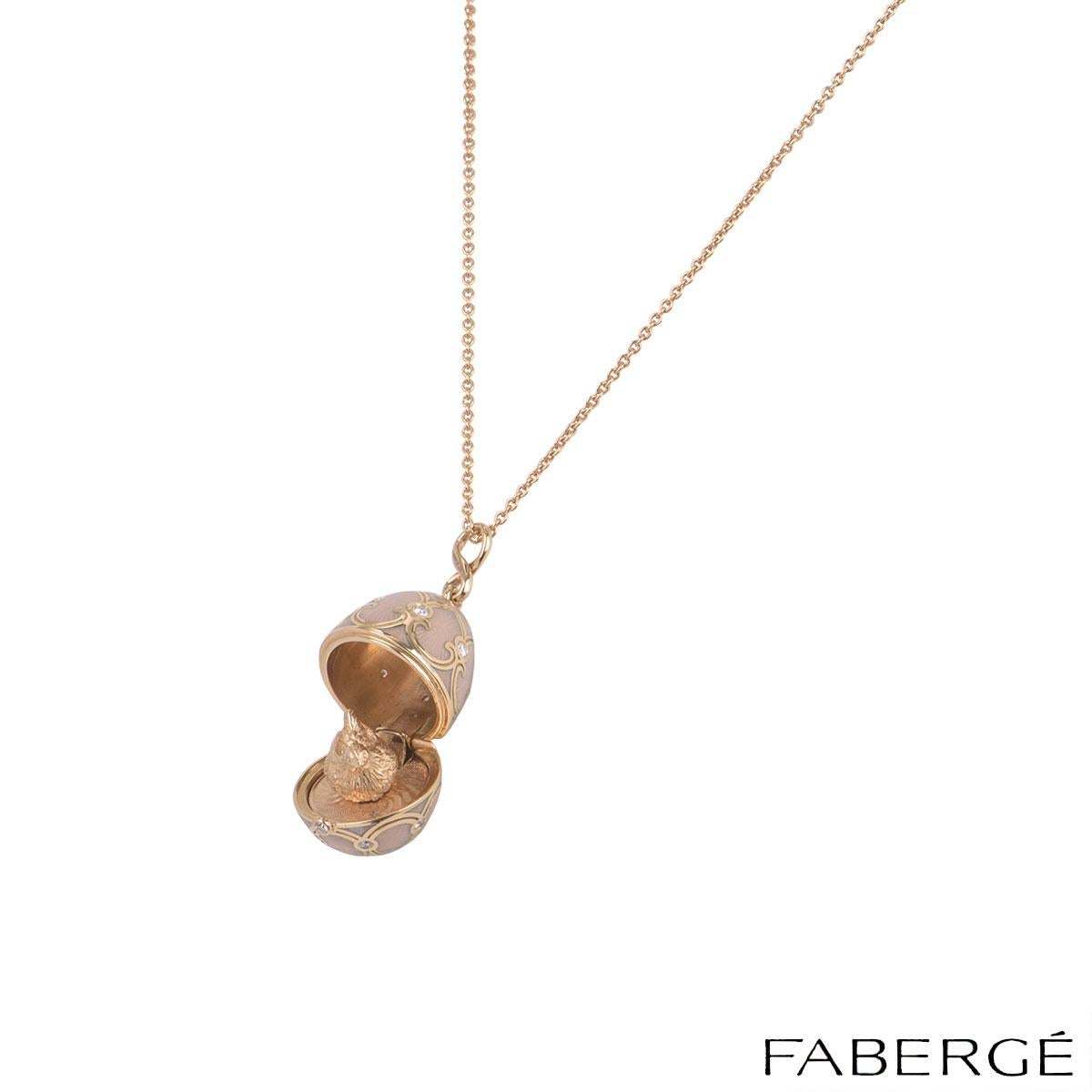 Fabergé Rose Gold Palais Tsarskoye Selo Rose Locket Charm 1