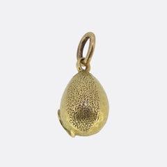 Fabergé Ruby and Diamond Floral Egg Pendant