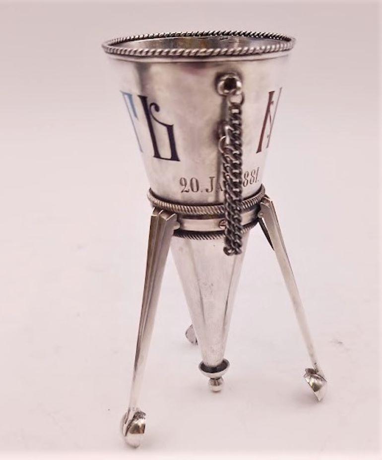 Faberge Russian Silver 1881 Posey Holder In Good Condition In New York, NY