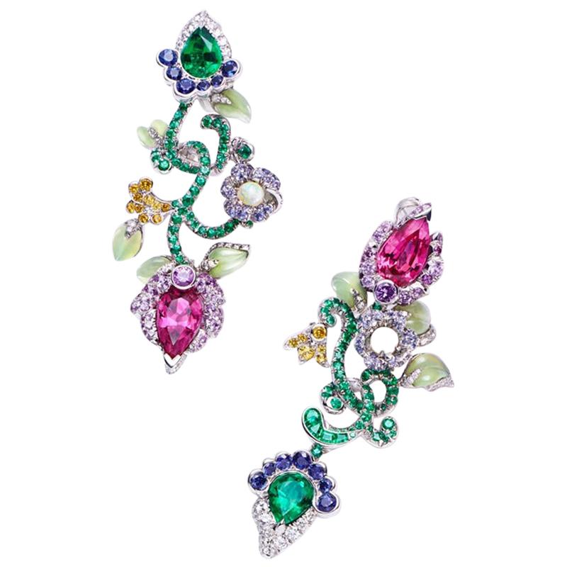 Fabergé Secret Garden Earrings For Sale