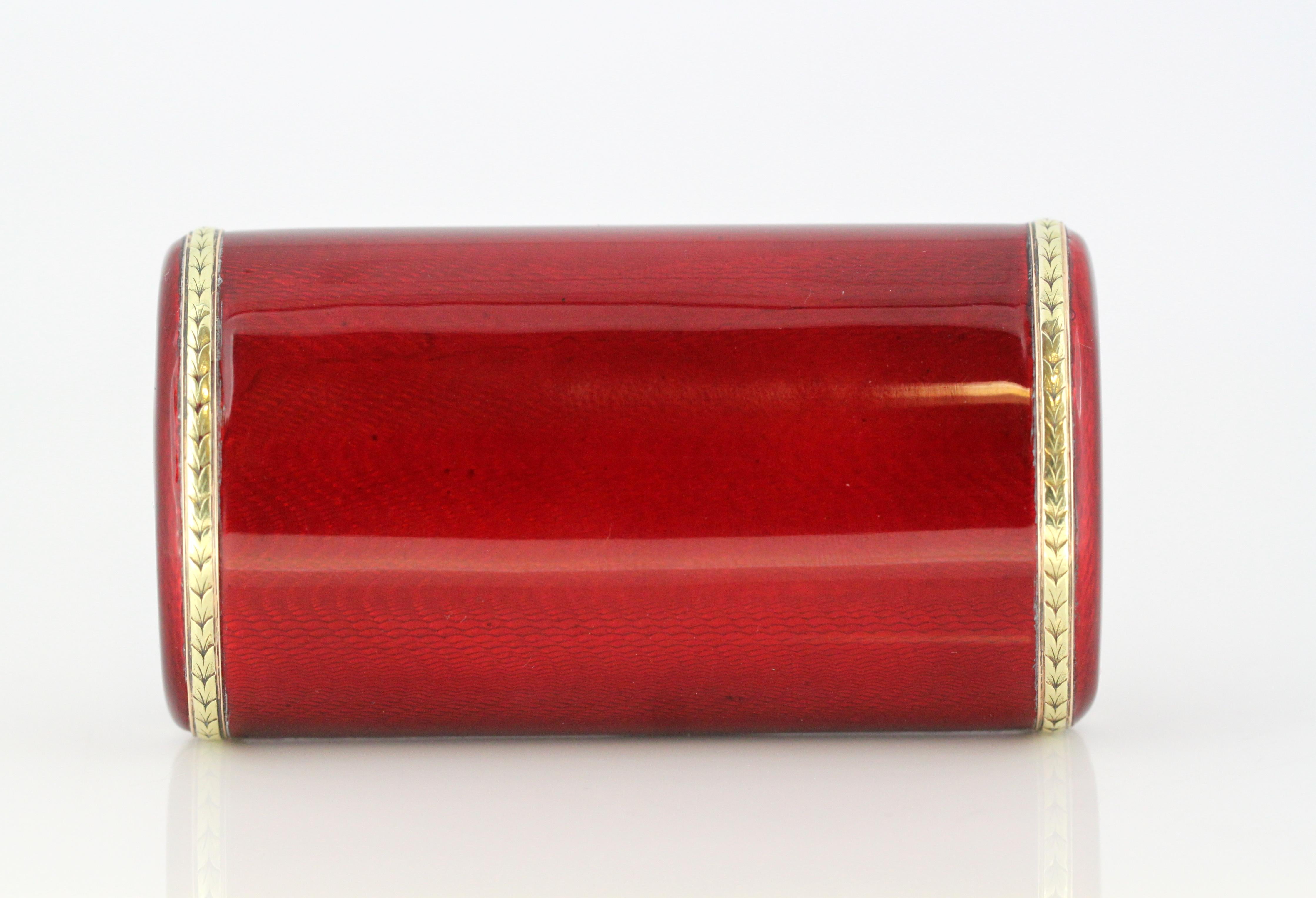 Fabergé, Silver and Enamel Snuff / Cigarette Box, Retail by Cartier, 1936 12