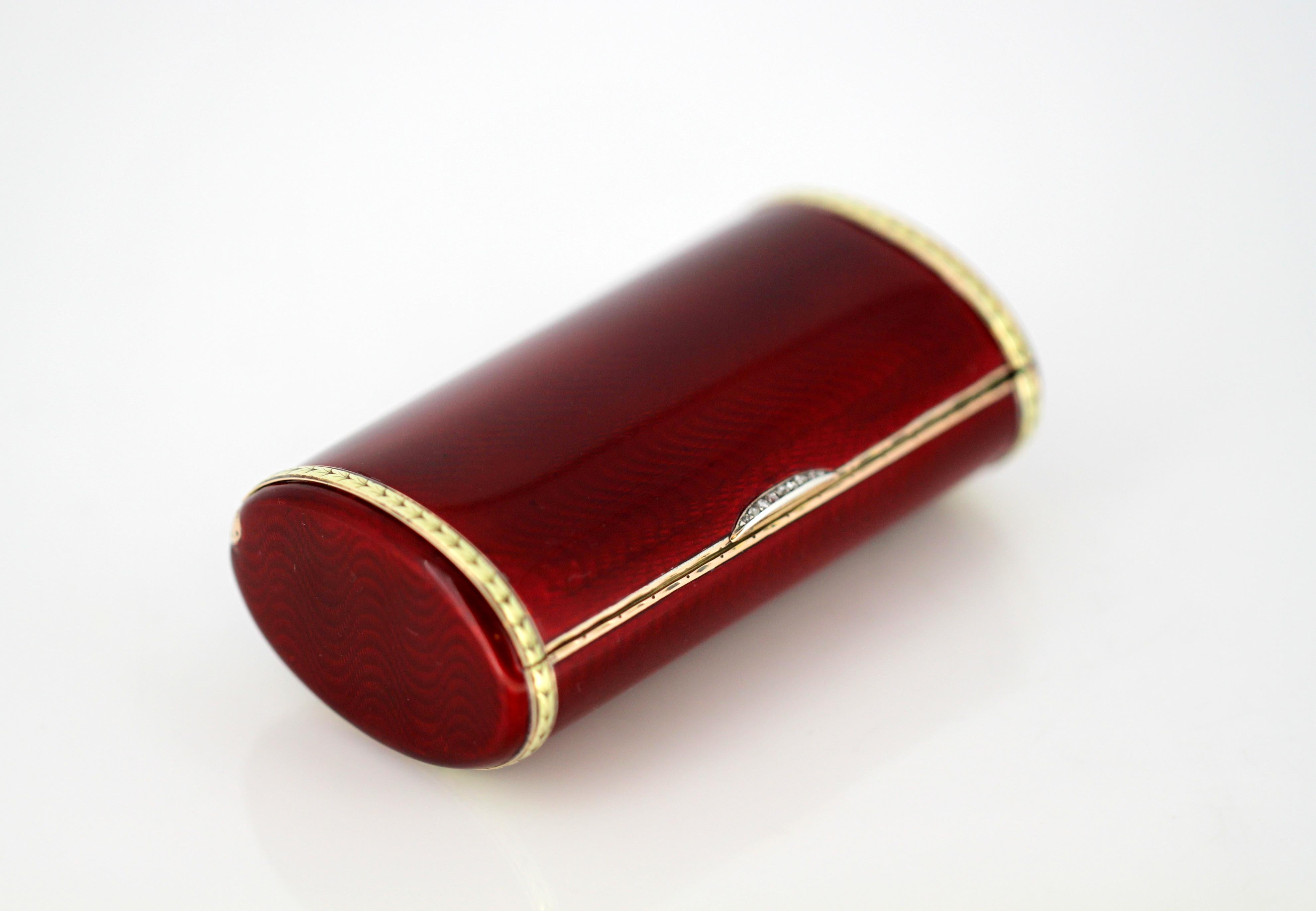 Russian Fabergé, Silver and Enamel Snuff / Cigarette Box, Retail by Cartier, 1936