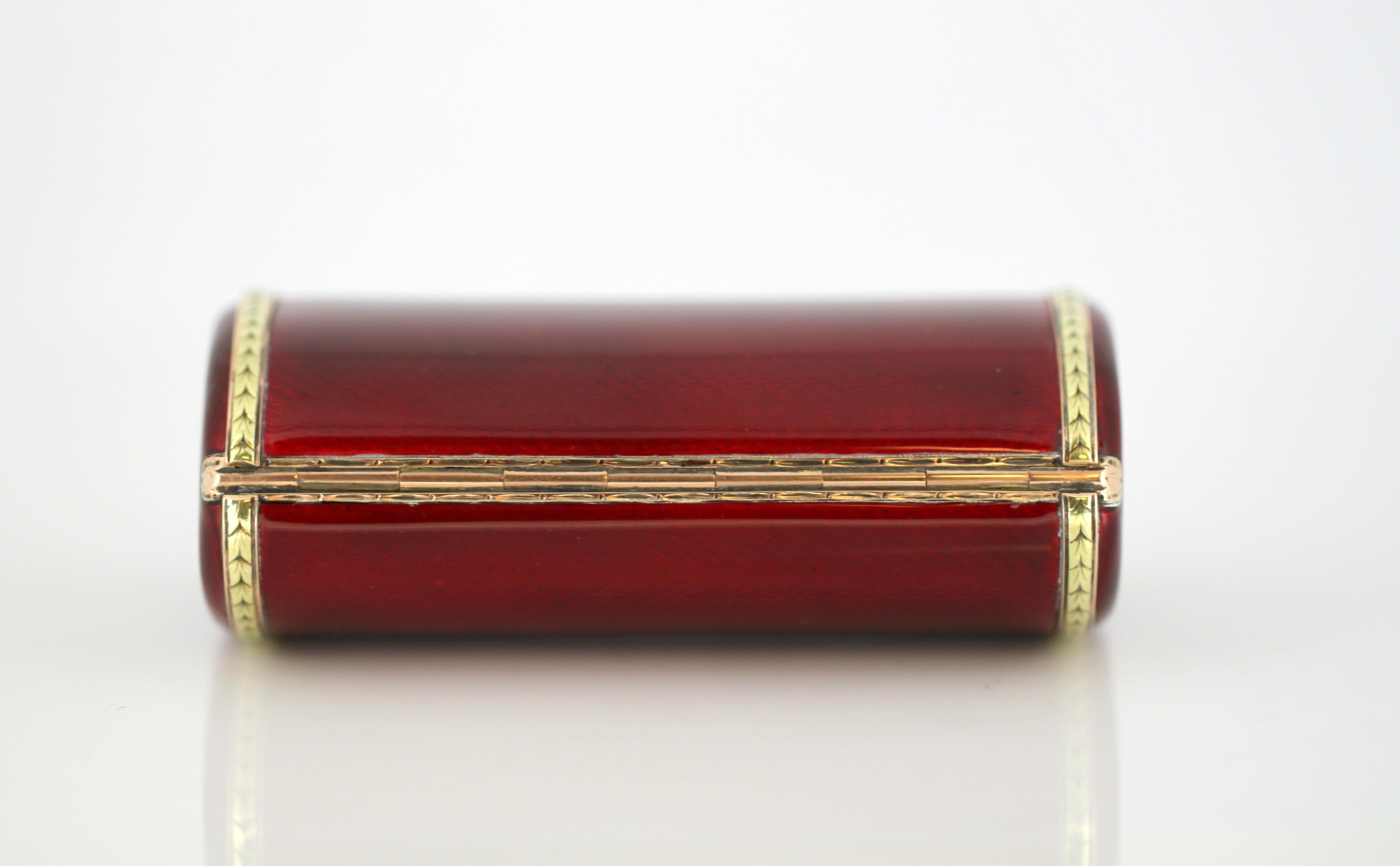 Fabergé, Silver and Enamel Snuff / Cigarette Box, Retail by Cartier, 1936 3