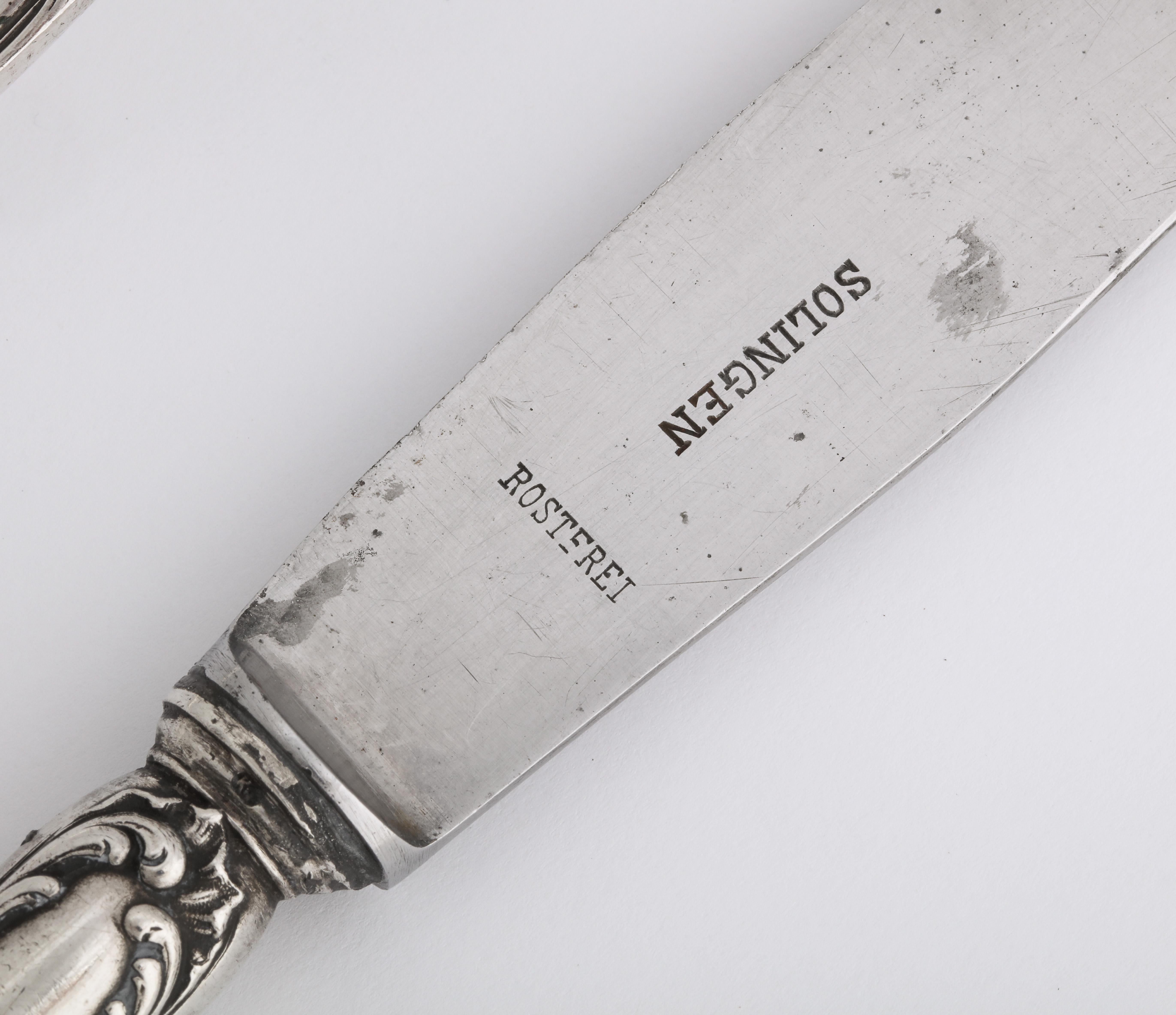 Russian Fabergé Imperial-era Silver Dinner Knife and Fork, Moscow, circa 1900 2